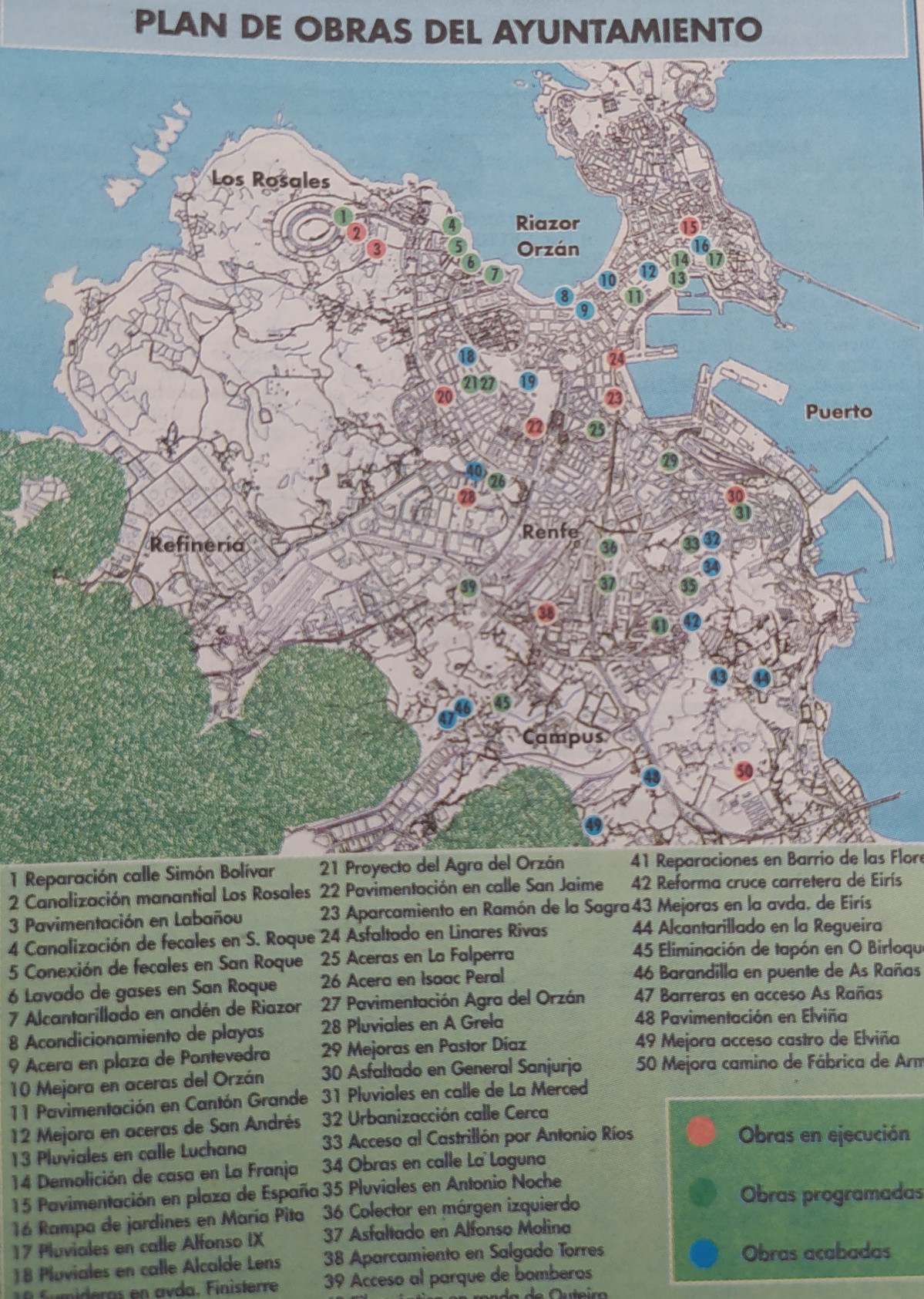 Mapa de obras 1998