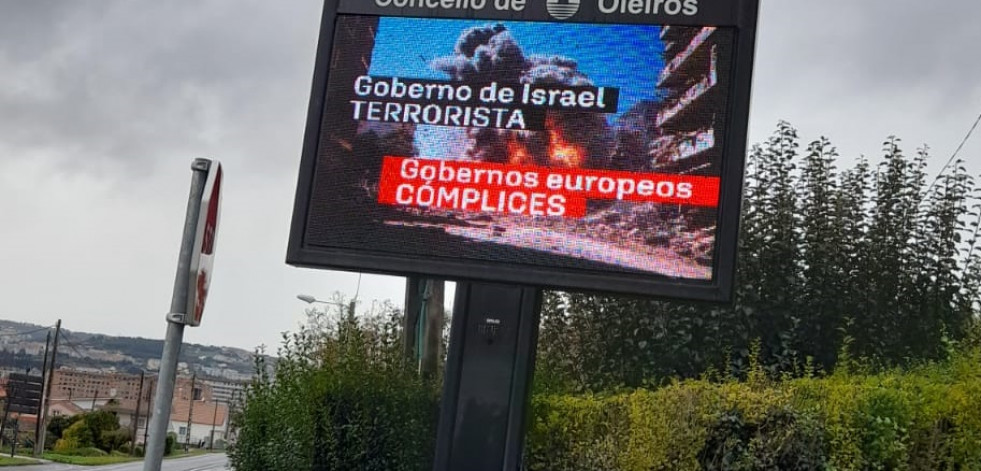 El alcalde de Oleiros vuelve a desenterrar el hacha de guerra contra el Gobierno de Israel