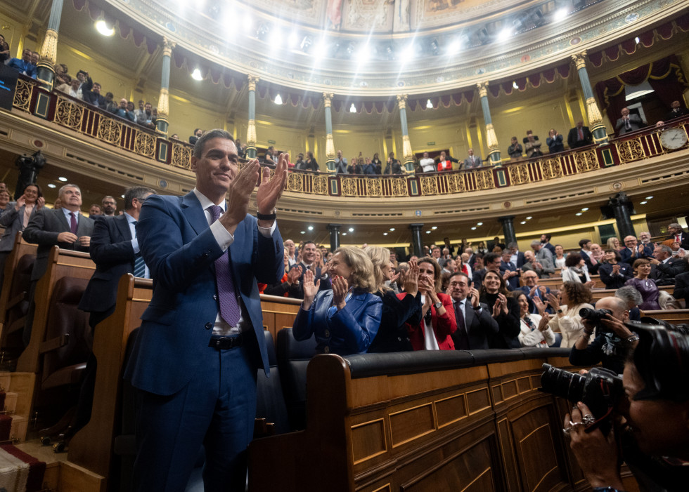 EuropaPress 5580535 recien nombrado presidente gobierno pedro sanchez aplaudido finalizar segunda 14435037