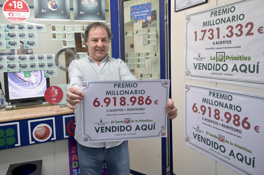 El despacho de lotería de la Torre multiplica sus clientes tras la Primitiva millonaria