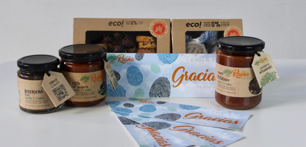 La asociación Raíña Paraíso presenta sus packs de Navidad con productos 100% naturales ecológicos e inclusivos