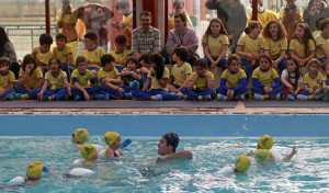 Visita de Gemma Mengual al Colegio Obradoiro