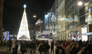 El Obelisco de A Coruña se vistió de Rockefeller Center