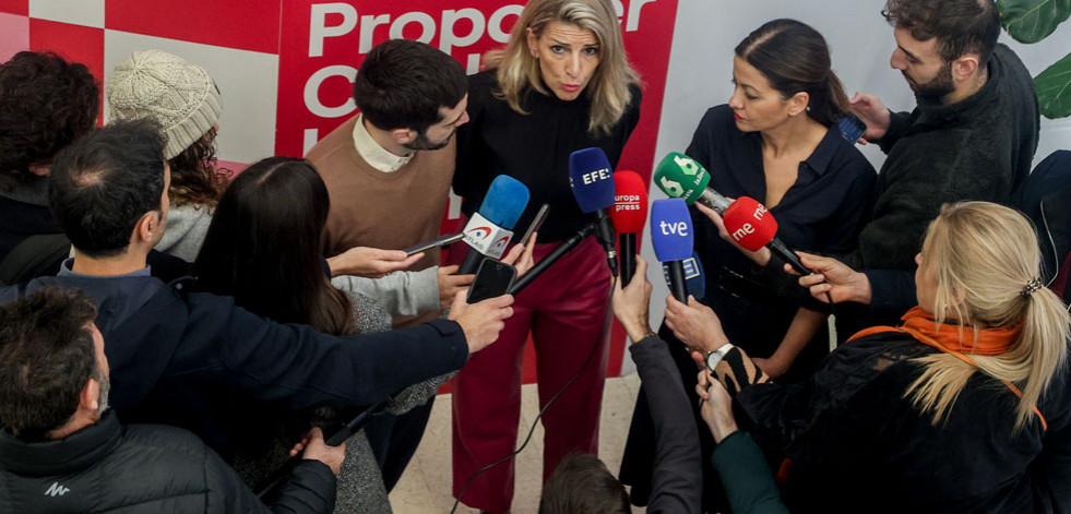 Yolanda Díaz augura buenos datos del paro y muestra optimismo sobre el pacto para subir el SMI