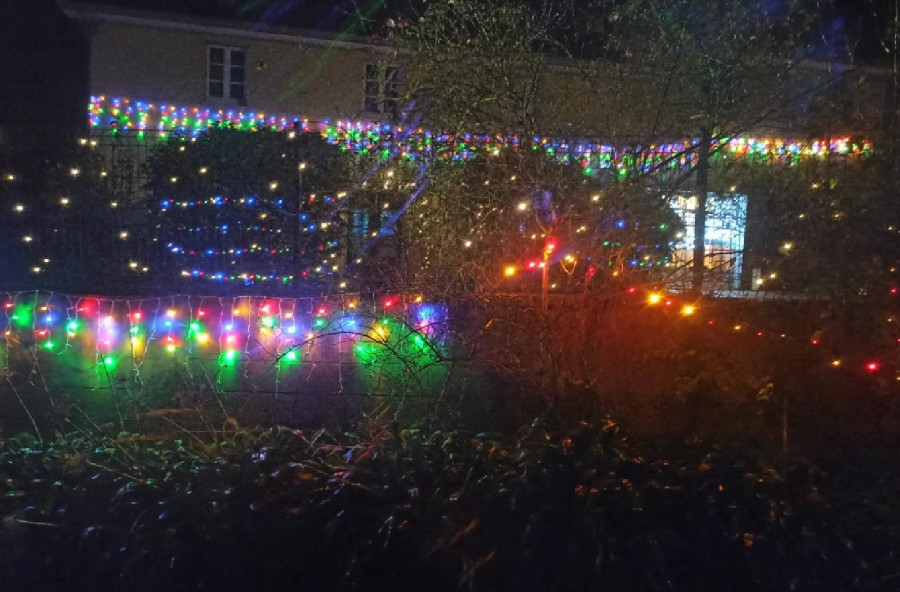 Una vivienda de Santa Marta, en Bergondo, entre las más iluminadas del área de A Coruña