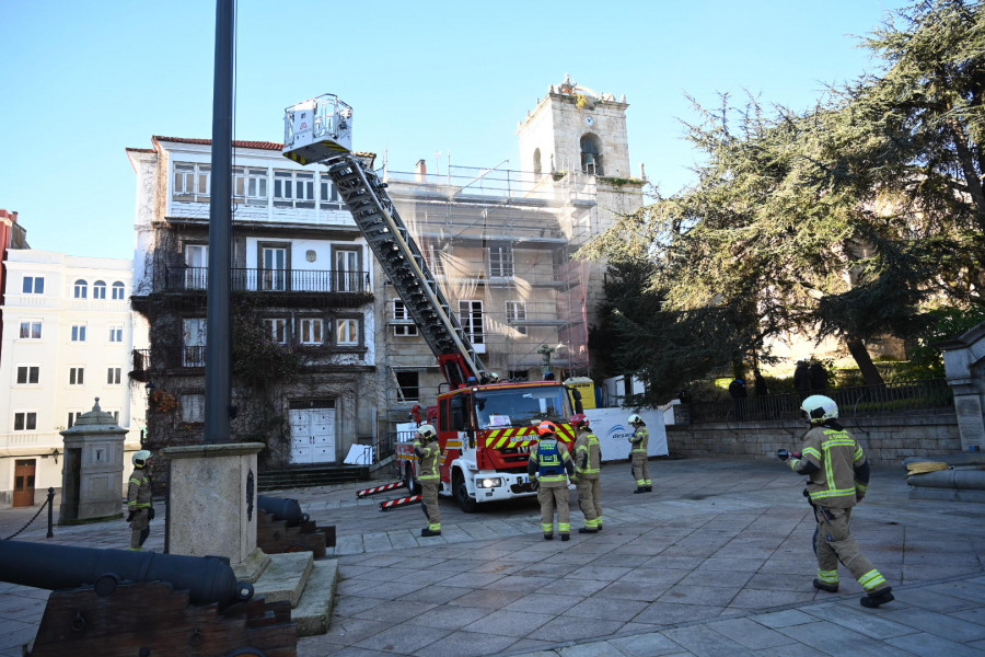 La constructora del Consulado asegura que el fuego no ha causado daños irreparables