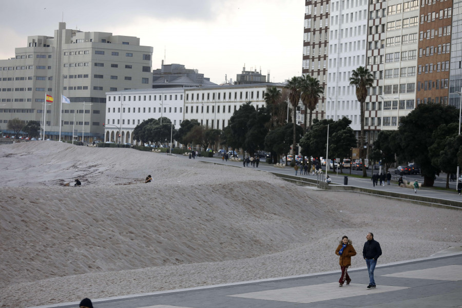 La duna de Riazor cumple 25 años protegiendo el Paseo de las mareas