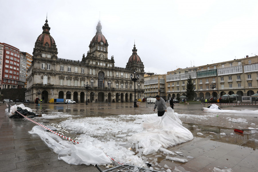 A Coruña se despide de su pista de hielo