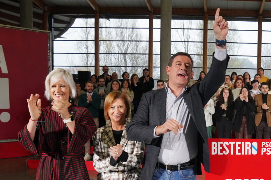 Besteiro llama “a todo el mundo a votar” porque “si movilizamos Galicia, el PP pierde”