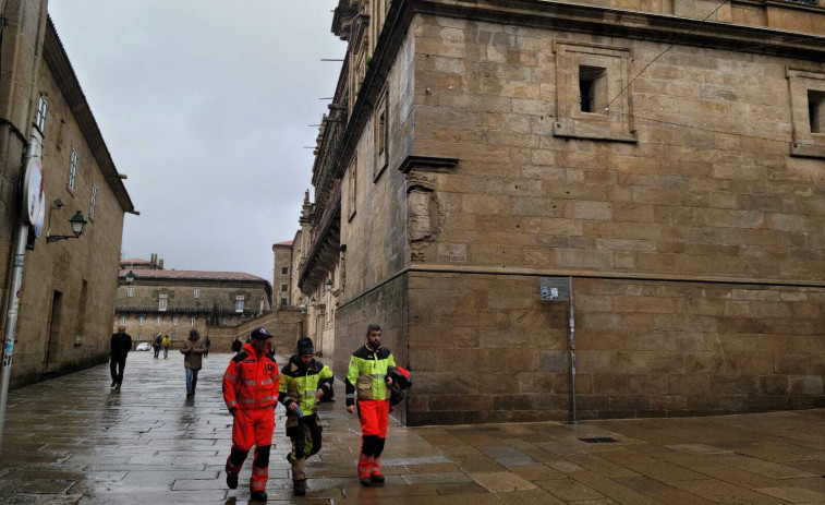 Los bomberos comarcales abandonan el Obradoiro para iniciar una nueva campaña de protestas