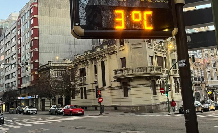 Temperaturas bajo cero y heladas en la mayor parte de Galicia