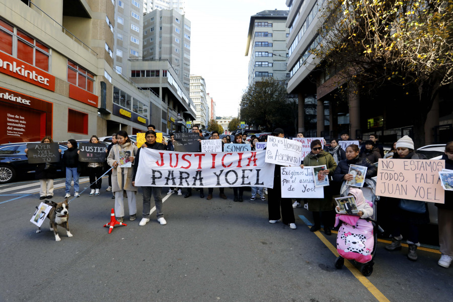 Amigos y familiares de Yoel se reúnen en A Coruña para exigir justicia