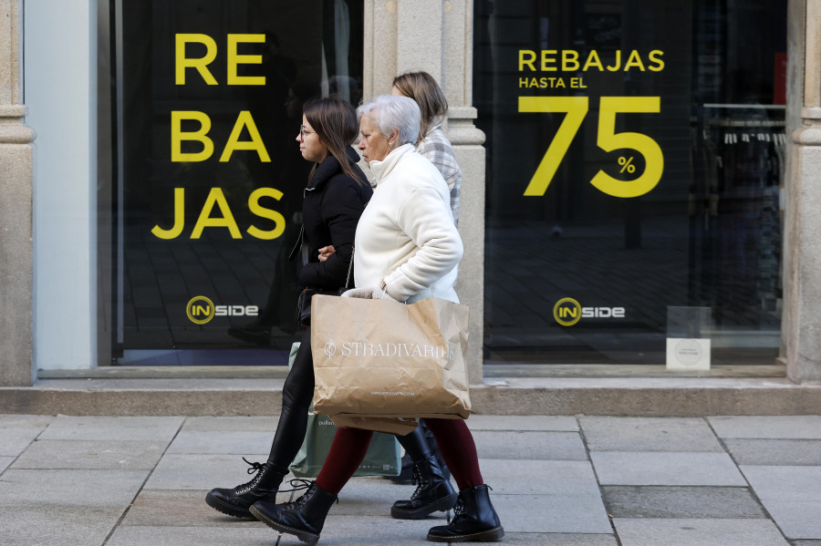 Los gallegos gastan el doble en las rebajas