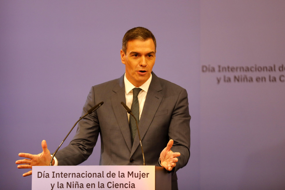 Pedro Sánchez, durante su intervención en A Coruña @ Patricia G. Fraga