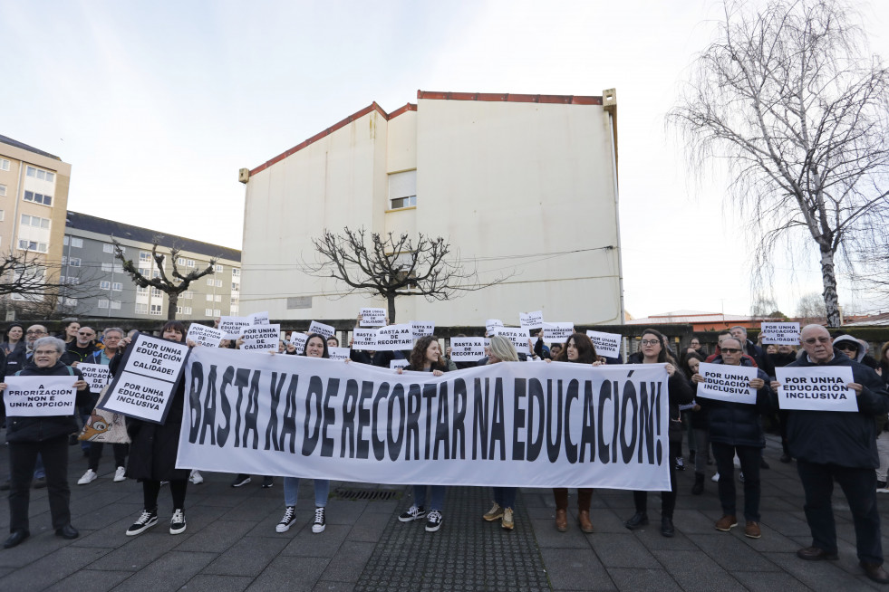 Protesta colegio María Barbeito @Patricia G. Fraga