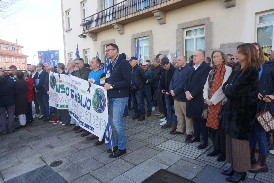 Policías nacionales y guardias civiles piden ser "profesión de riesgo" en una protesta en A Coruña