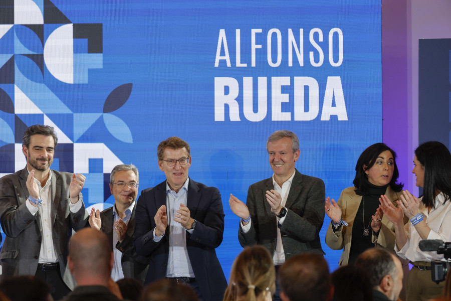 El PPdeG da por iniciada la "era Rueda" y Feijóo sella el cierre de la sucesión