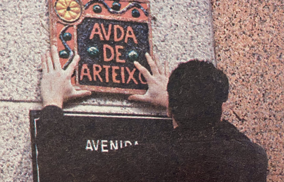 Placa avenida de Arteixo 1999