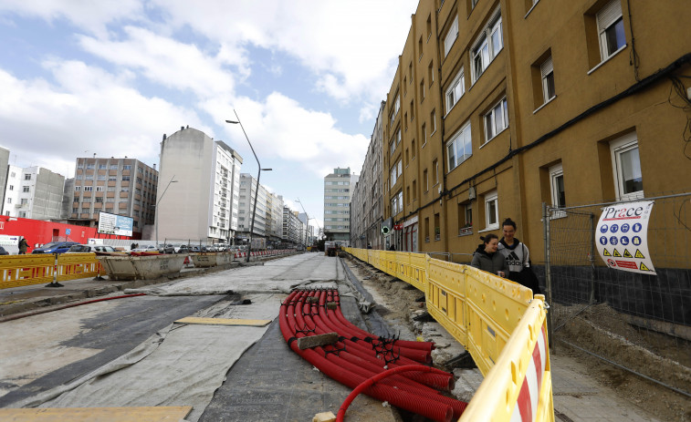 Las obras de las Casas de Franco de A Coruña avanzan mientras los vecinos esperan el proyecto