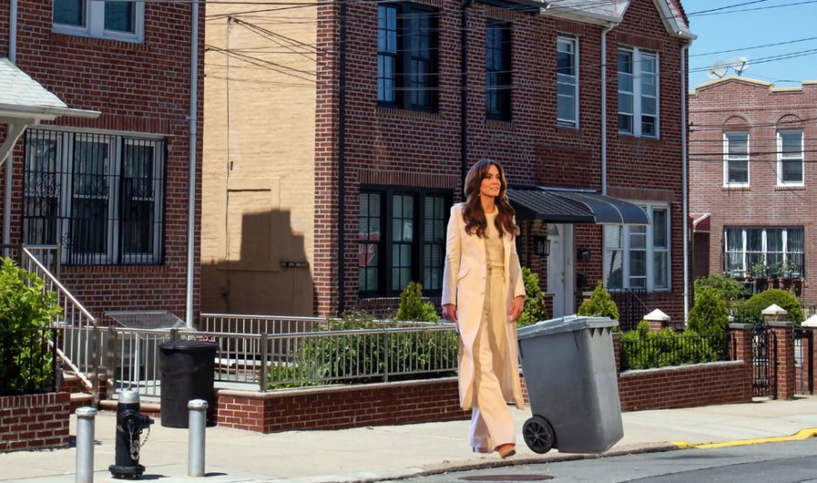 Nueva York usa un fotomontaje de Kate Middleton para promover los cubos de basura
