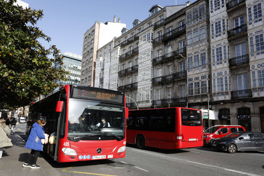 Estas son las líneas de bus que modificarán su ruta por las obras de San Andrés, en A Coruña