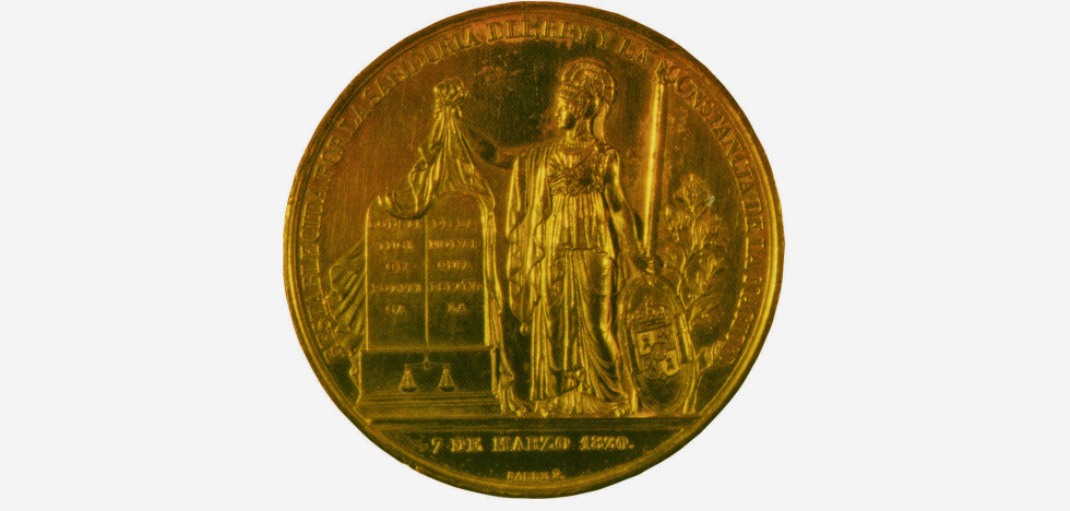 Medalla del restablecimiento de la Constitución en 1820