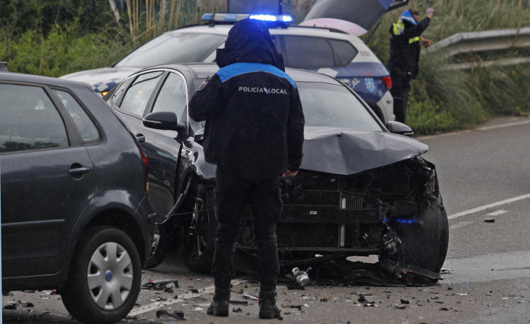 Heridas madre e hija en un choque en A Coruña