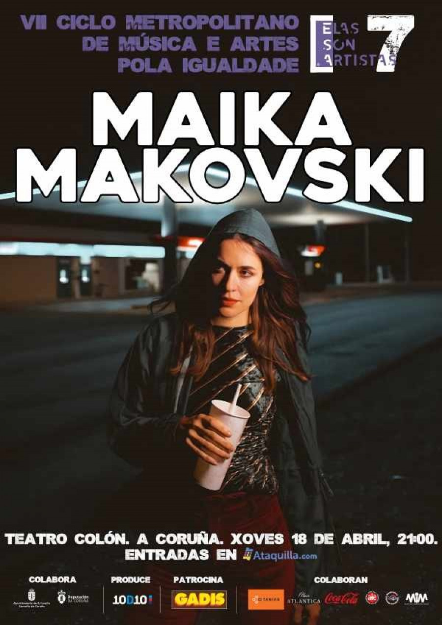 A la venta las entradas para ver en A Coruña a Maika Makovski