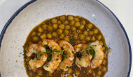 La receta de la semana: garbanzos al curry con gambón