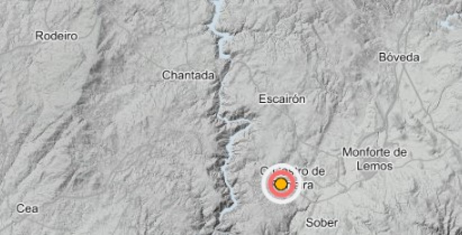 Pantón, epicentro de un movimiento sísmico de 2,9 grados