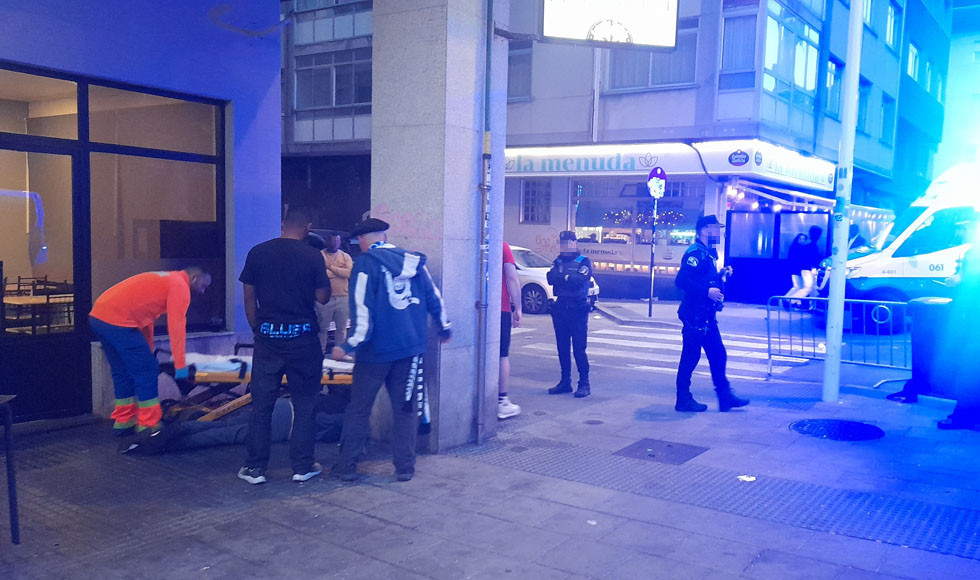 Un hombre resulta herido grave en una pelea junto al estadio de Riazor (1)