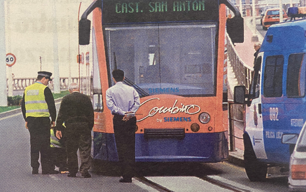 Primer accidente del tranvía moderno 1999