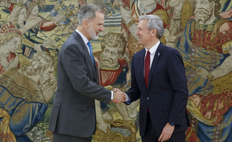 Rueda pone en valor ante el rey “la moderación, el sentidiño y la estabilidad” de Galicia