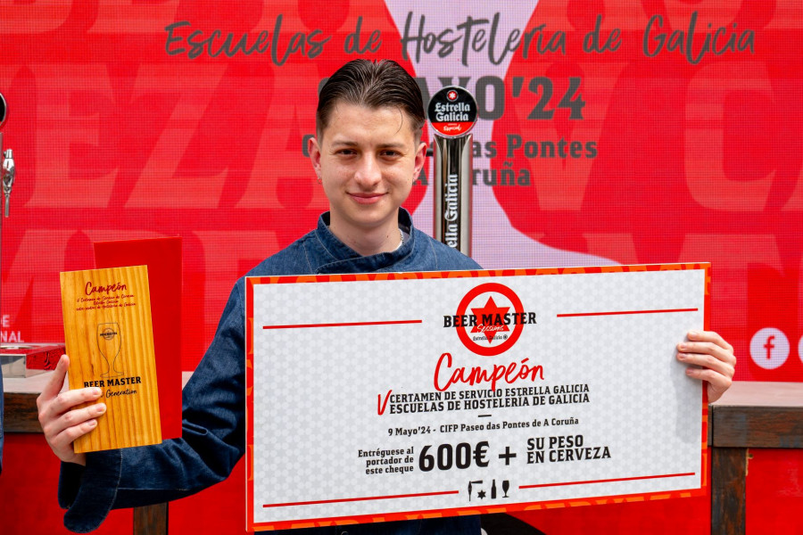 Andrés Rodrigo, del Fragas do Eume, ganador del Servicio de Cerveza Estrella Galicia