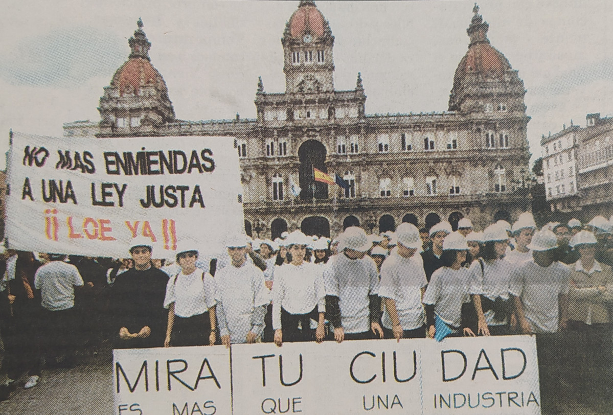 Protesta de estudiantes de arquitectura 1999