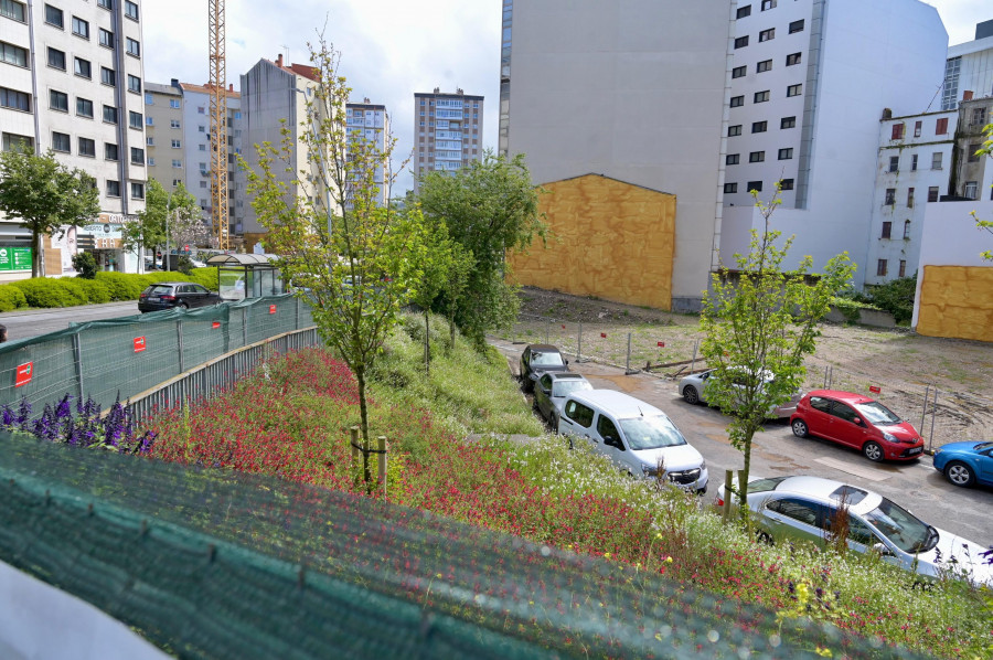 El cruce de Pérez Ardá con ronda de Outeiro tendrá un nuevo edificio de siete alturas con 66 viviendas