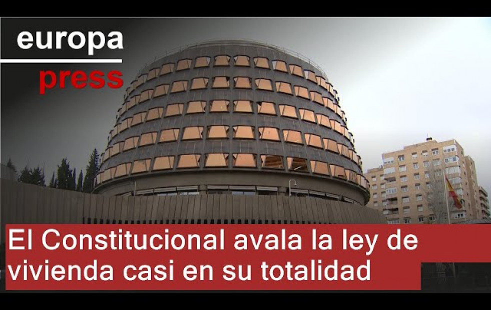 El Constitucional valora al Gobierno por regular por el acceso a una vivienda digna