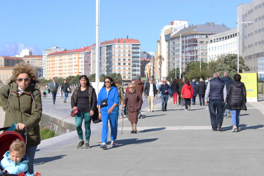 Cielos poco nublados y temperaturas máximas sin cambios este viernes en Galicia