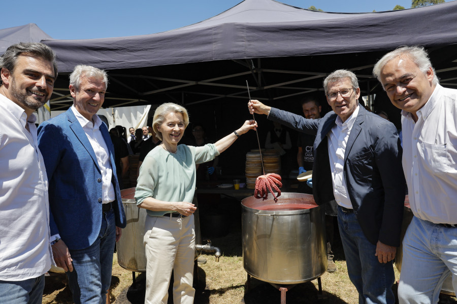 Ursula von der Leyen en Galicia: catedral, pulpo y empanada