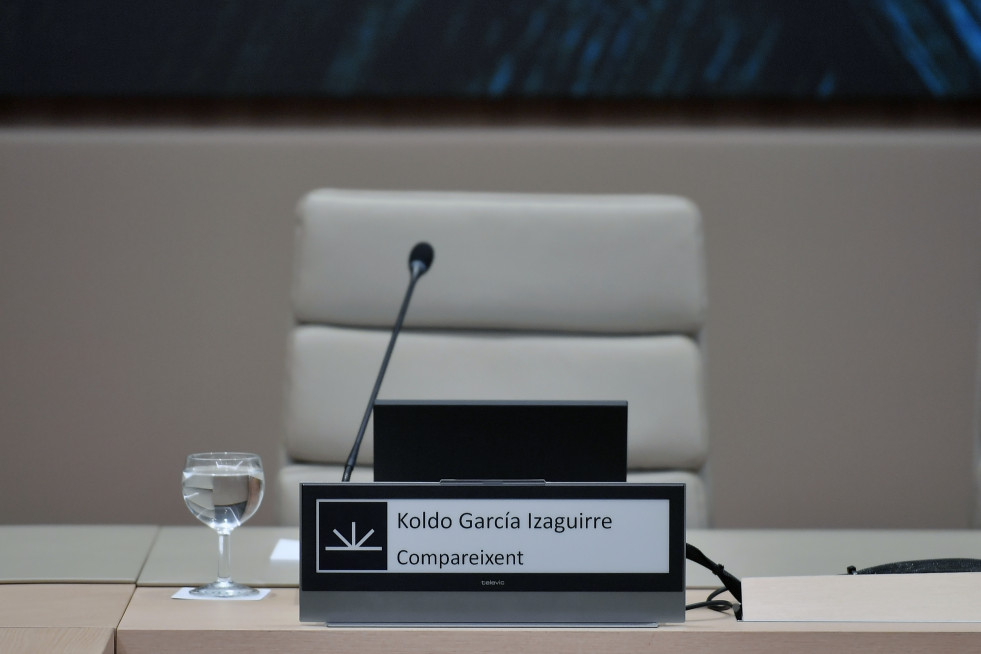 PALMA DE MALLORCA, 03/06/2024.-COMISIÓN MASCARILLAS.-Vista del asiento vacío de Koldo García, este lunes durante la última jornada de comparecencias en la comisión de investigación parlamentaria