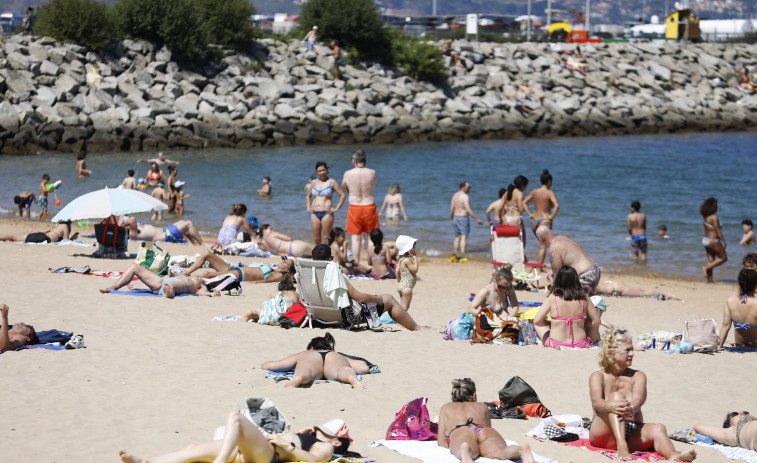 Ensayo veraniego en A Coruña antes del retorno de las lluvias