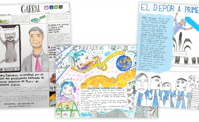 Siete de los diez premios del concurso de dibujo Picasso recayeron en colegios de la comarca coruñesa