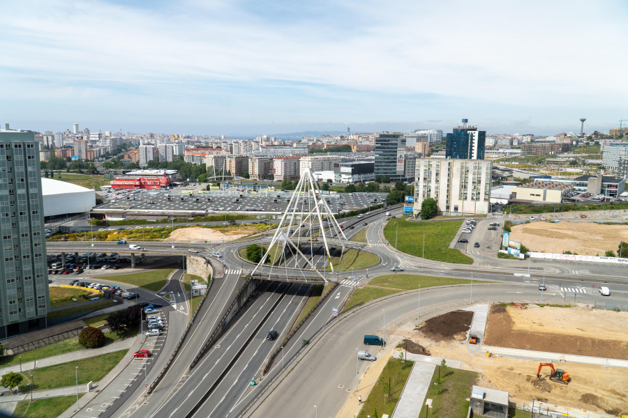 Así se contempla la ciudad desde la nueva Torre Amura de Someso