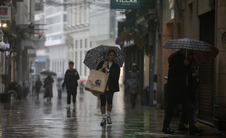 Las ventas en el comercio de A Coruña se ‘congelan’ por el mal tiempo