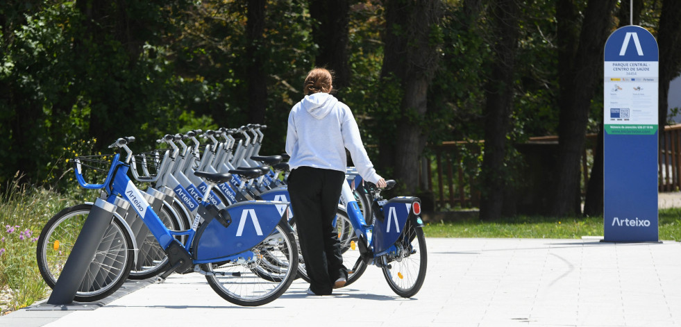 Arteixo batió en mayo el récord de alquileres de sus bicicletas públicas