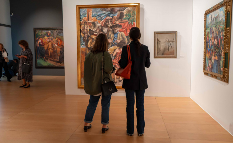 Afundación inaugura una muestra con 40 obras de arte de la colección del Parlamento gallego