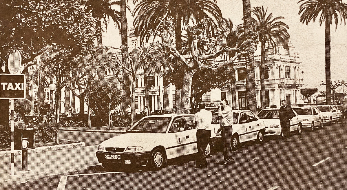 Taxistas en Entrejardines en 1999