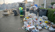 Huelga de basura en A Coruña: “Como se acerca San Juan, lume”