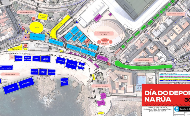 Día do Deporte na Rúa en A Coruña: el mapa para no perderse nada