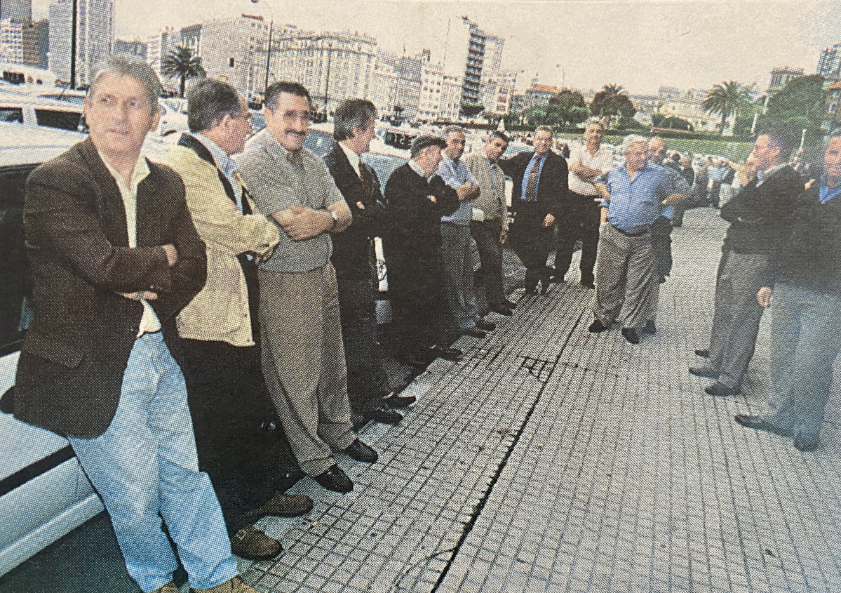 Manifestacion de taxistas en 1999